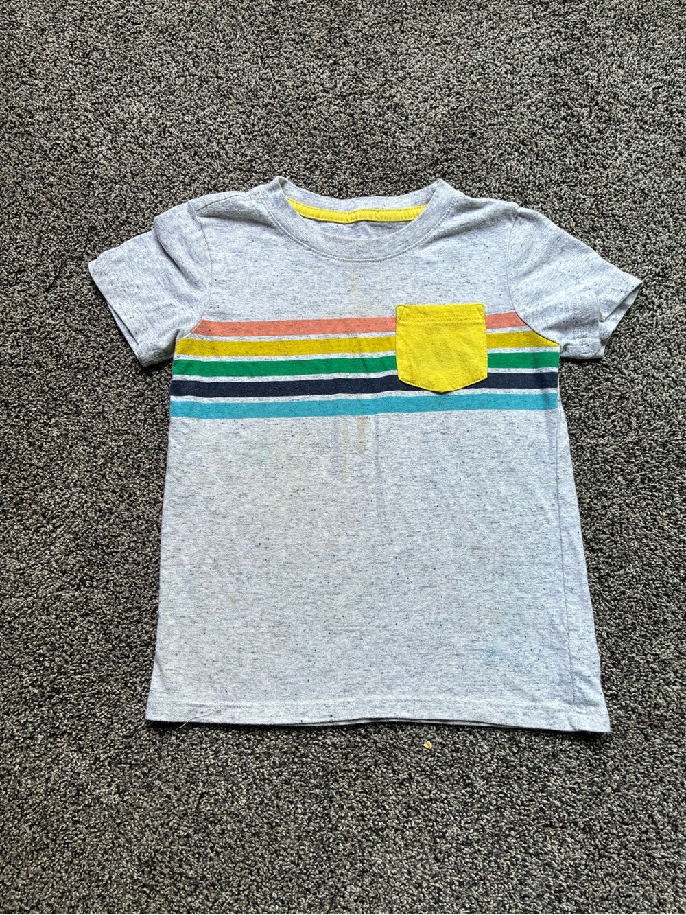 Cat & Jack Toddler Boy Striped Pocket Short Sleeve Tee, Size 3T